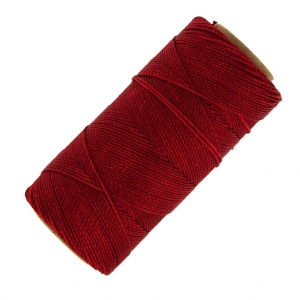 Linhasita waxed thread spool for micro macramé 1 mm - Dark Red (44) x168m