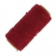 Linhasita waxed thread spool for micro macramé 1 mm - Red (233) x168m|raw }}