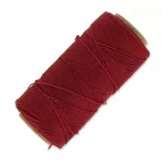 Linhasita waxed thread spool for micro macramé 1 mm - Red (233) x168m