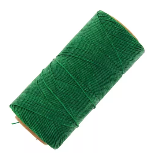 Linhasita waxed thread spool for micro macramé 1 mm - Green (1045) x168m