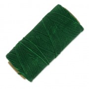 Linhasita waxed thread spool for micro macramé 1 mm - Dark Green (87) x168m|raw }}