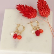 Rounded pearls 8mm white x4