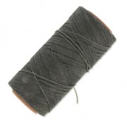 Linhasita waxed thread spool for micro macramé 1 mm - Dark Grey (665) x168m|raw }}