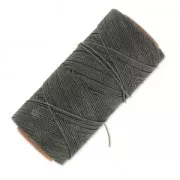 Linhasita waxed thread spool for micro macramé 1 mm - Dark Grey (665) x168m