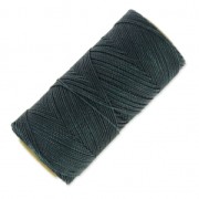 Linhasita waxed thread spool for micro macramé 1 mm - Anthracite (209) x168m|raw }}