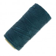 Linhasita waxed thread spool for micro macramé 1 mm - Teal (228) x168m