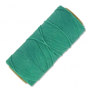 Linhasita waxed thread spool for micro macramé 1 mm - Green Turquoise (224) x168m