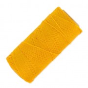 Linhasita waxed thread spool for micro macramé 1 mm - Golden Yellow (218) x168m|raw }}