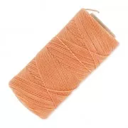 Linhasita waxed thread spool for micro macramé 1 mm - Light Orange (216) x168m
