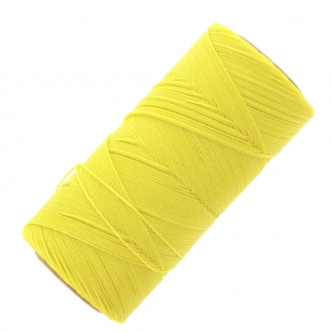 Linhasita waxed thread spool for micro macramé 1 mm - Yellow (37) x168m