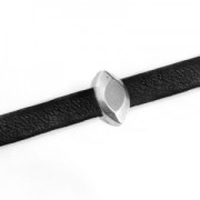 Nail Slider for 5mm lace Antique Silver Plating x1