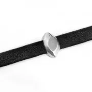 Nail Slider for 5mm lace Antique Silver Plating x1