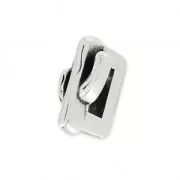 Cactus Slider for 5mm lace Antique Silver Plating x1