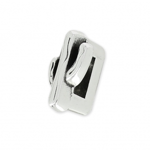 Cactus Slider for 5mm lace Antique Silver Plating x1