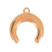 Charm half moon/horn 15.5 mm Rose gold x1|raw }}