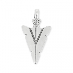 Pendant ethnic Arrow 28 mm Antique Silver Plating