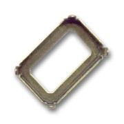 Cabochon PureCrystal setting 4627 27x18,5mm bronze-colored|raw }}