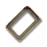 Cabochon PureCrystal setting 4627 27x18,5mm bronze-colored