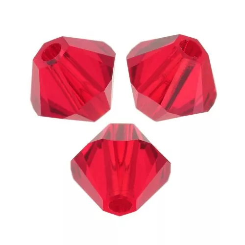 PureCrystal 5328 Crystal Bicones 3mm Light Siam x50