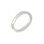 Metal Op Oval Ring Fine silver plating x2 15x10mm x1|raw }}