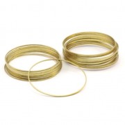 Spacer  for beadweaving round 60 mm nude brass