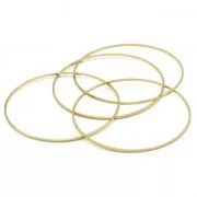 Spacer for beadweaving round 60 mm nude brass