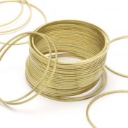 Spacer  for beadweaving round 42 mm nude brass