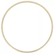 35 mm round mounting and weaving ring in raw brass x1