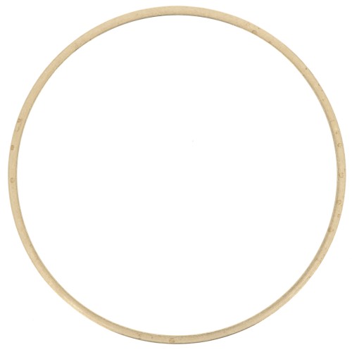 35 mm round mounting and weaving ring in raw brass x1