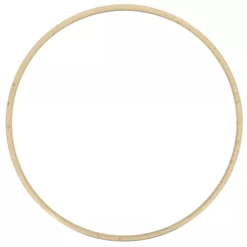 35 mm round mounting and weaving ring in raw brass x1