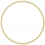 Spacer  for beadweaving round 32 mm nude brass