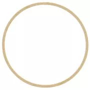 Spacer  for beadweaving round 30 mm nude brass