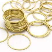 Spacer  for beadweaving round 30 mm nude brass