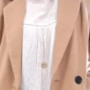 Spacer  for beadweaving round 20 mm nude brass