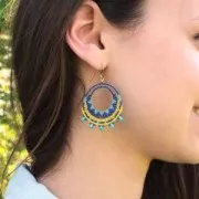 Spacer  for beadweaving round 20 mm nude brass