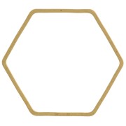 Spacer  for beadweaving hexagone 25x28 mm nude brass x1