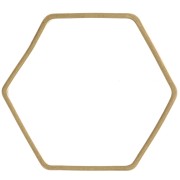 Spacer  for beadweaving hexagone 16 mm nude brass|raw }}