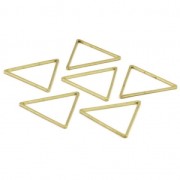 Spacer  for beadweaving triangle 23x27 mm nude brass