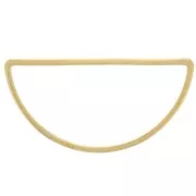Spacer  for beadweaving half-moon 30x15 mm - Gold Tone x1