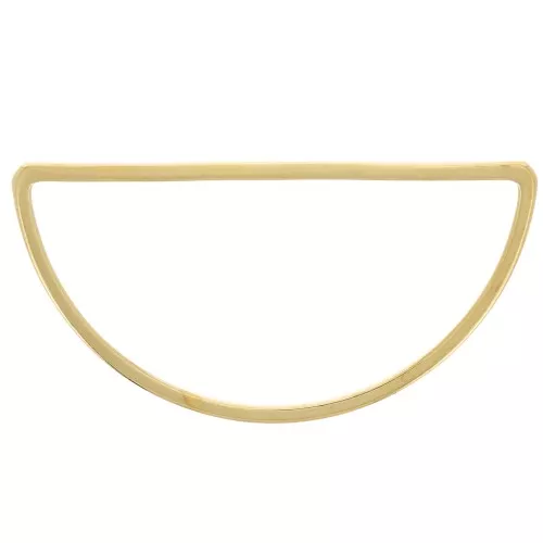 Spacer for beadweaving half-moon 30x15 mm - Gold Tone x1