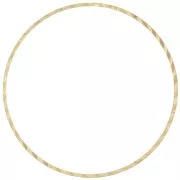 Spacer  for beadweaving round fancy 40 mm nude brass