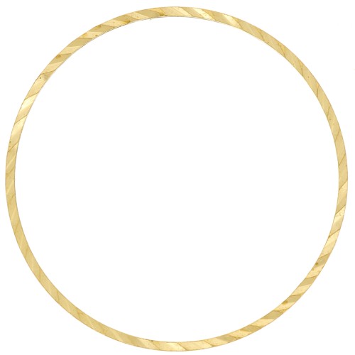 Spacer for beadweaving round fancy 30 mm nude brass x1