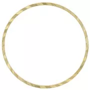 Spacer  for beadweaving round fancy 20 mm nude brass