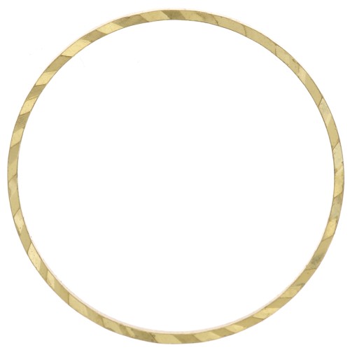 Spacer for beadweaving round fancy 20 mm nude brass