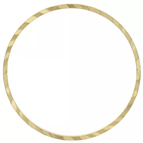Spacer for beadweaving round fancy 20 mm nude brass