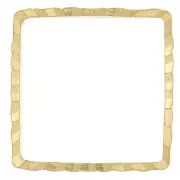 Spacer  for beadweaving square fancy 14 mm nude brass