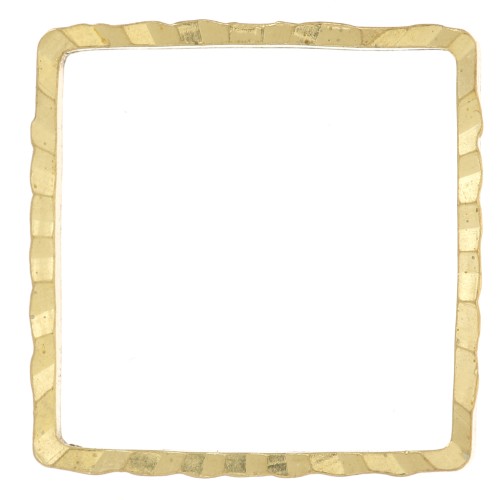 Spacer  for beadweaving square fancy 14 mm nude brass