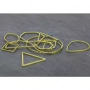 Spacer  for beadweaving square fancy 14 mm nude brass