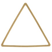 Spacer  for beadweaving triangle 21x24 mm nude brass x1|raw }}