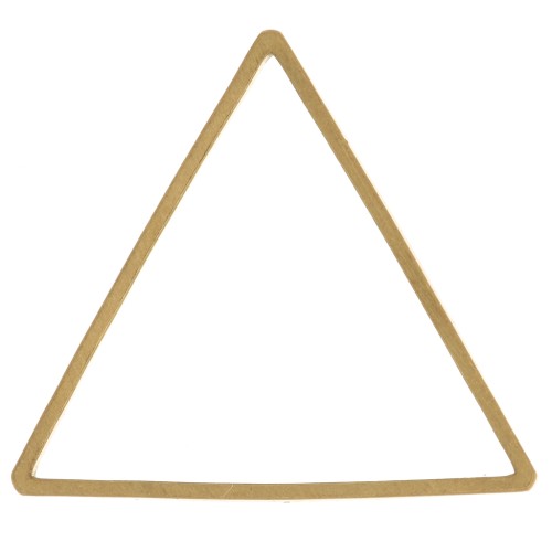 Spacer for beadweaving triangle 21x24 mm nude brass x1